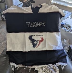 Houston Texans XL Poncho Football Team Fans Stylish Warm